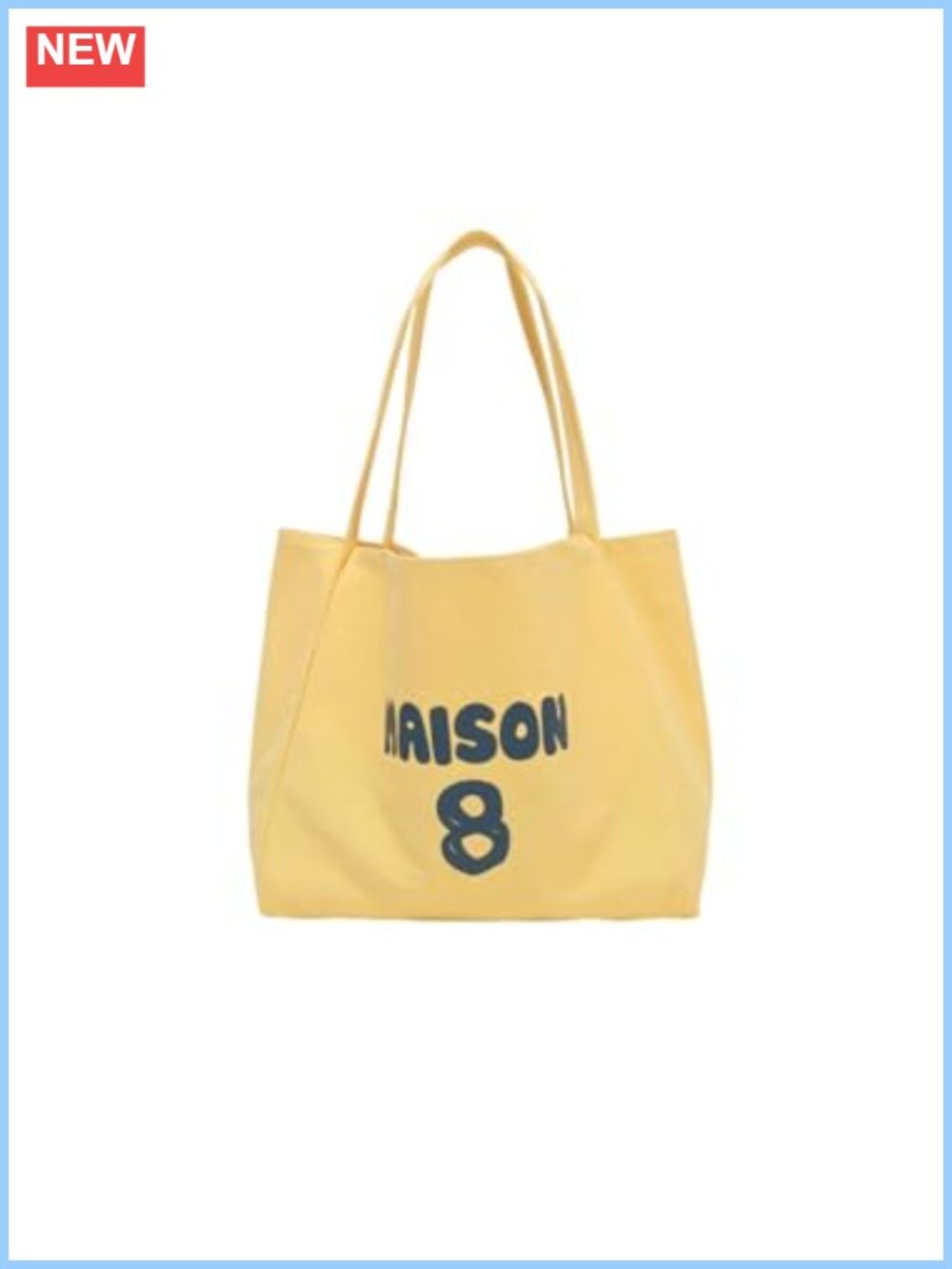 100% Cotton Canvas Tote Bag Wide Shoulder Straps Open Top Oversized Purse
